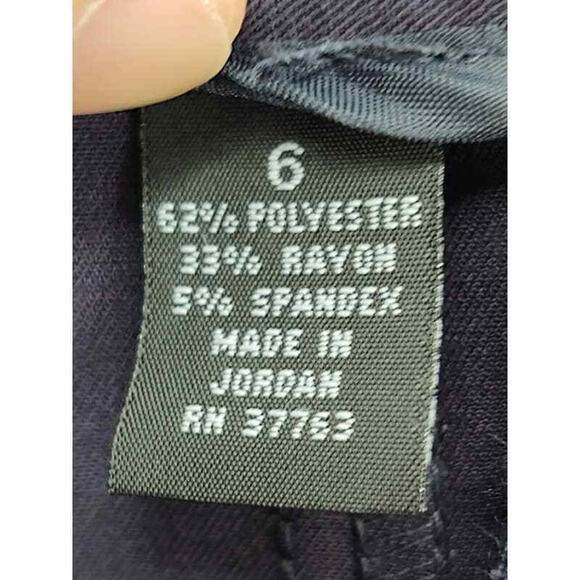 NWT Alfani everyday trouser navy blue in size 6 Work Casual - Picture 3 of 5